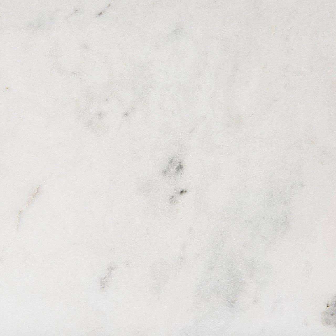 Divina Black-Brown Wood w/ White Marble Top and Black Metal Base Sideboard