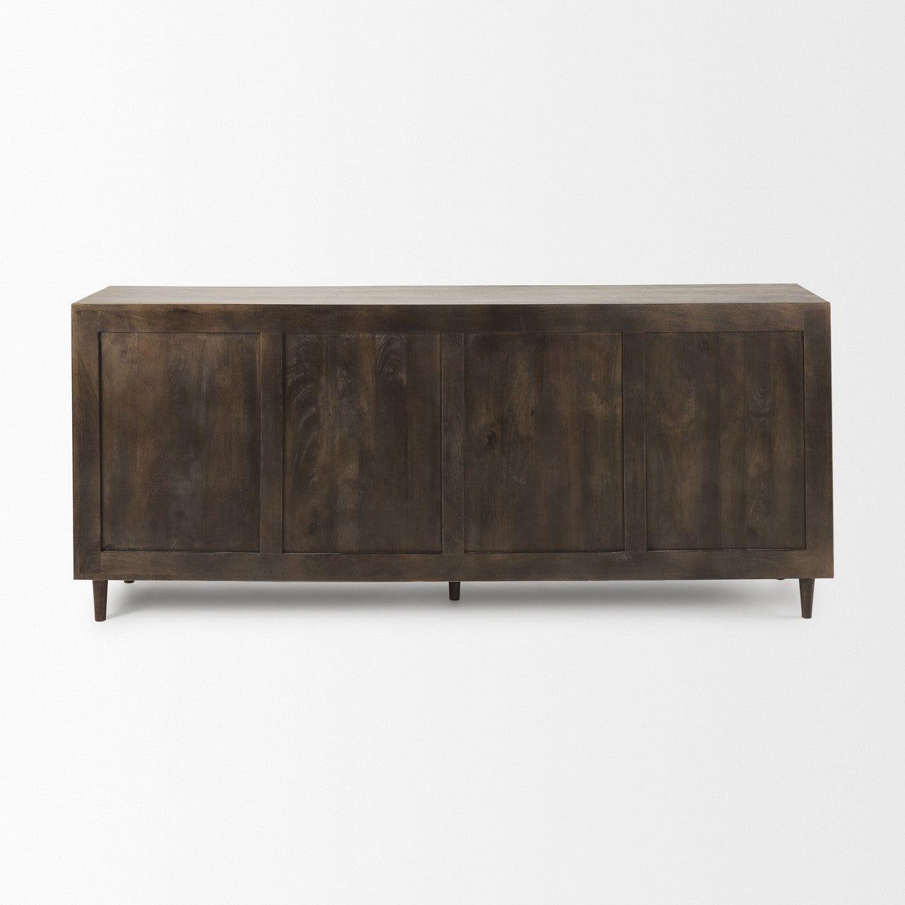 Tucker Dark Brown w/ Carved Arch Pattern 4 Door Sideboard