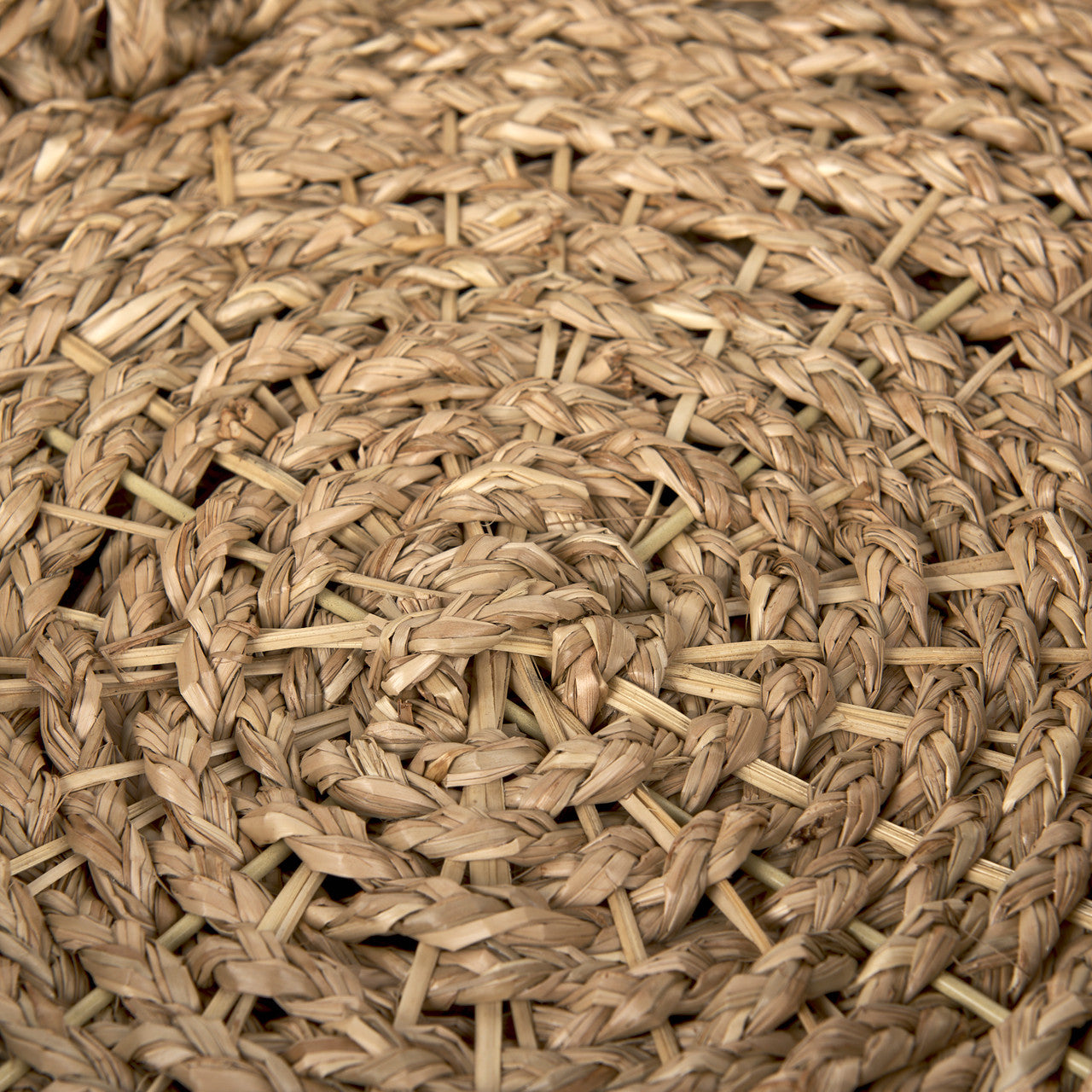 Haini Set of 2 Large Basketweave Seagrass Trays w/ Loop Handles