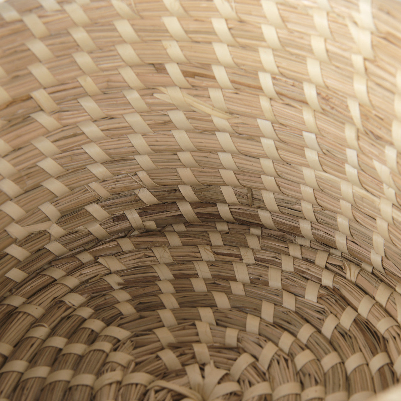 Kailini Set of 3 Nesting Seagrass & Palm Leaf Boxes with Lids