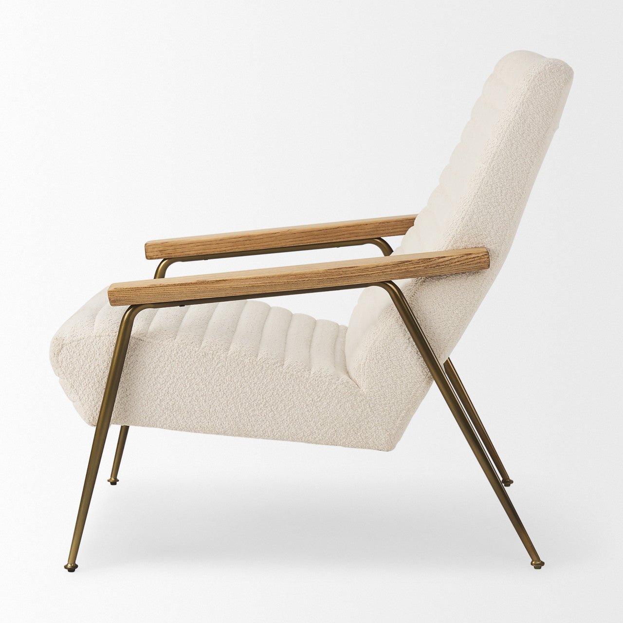 Grosjean Cream Boucle Accent Chair