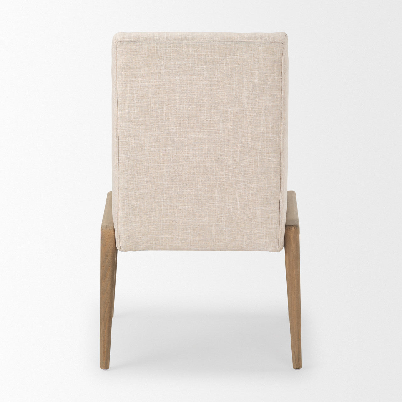 Palisades Cream Upholstery w/ Solid Wood Armless Dining Chair