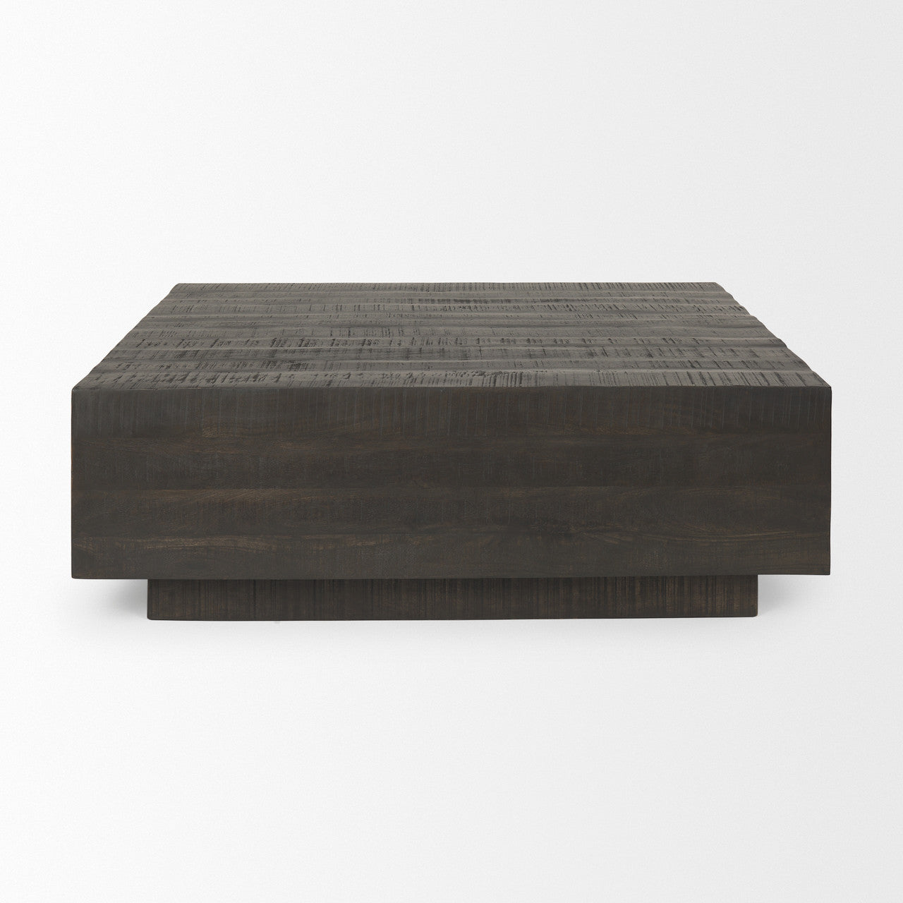 Hayden Dark Brown Wood Square Coffee Table