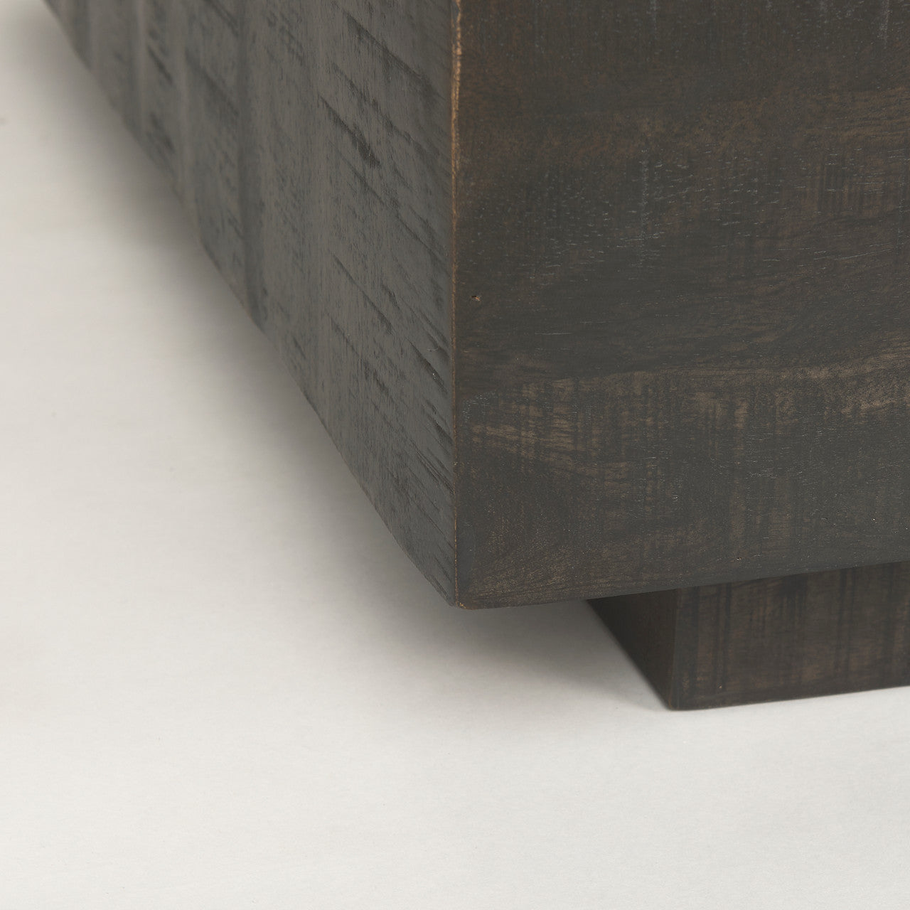 Hayden Dark Brown Wood Square Coffee Table