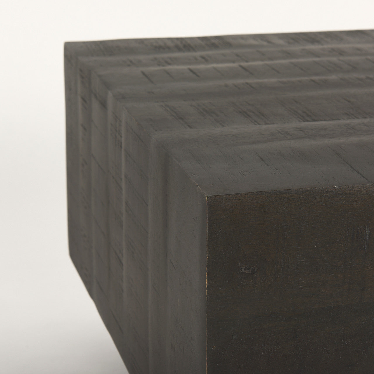 Hayden Dark Brown Wood Rectangular Coffee Table