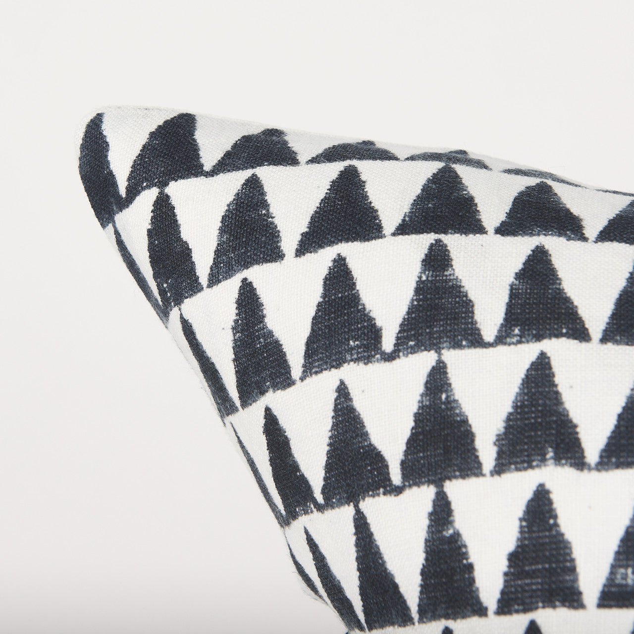 Jolie Cream w/ Black Print Linen Square Decorative Pillow  Cover