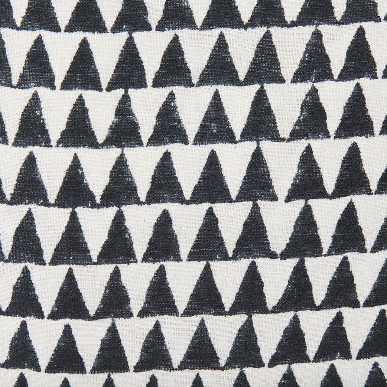 Jolie Cream w/ Black Print Linen Square Decorative Pillow  Cover