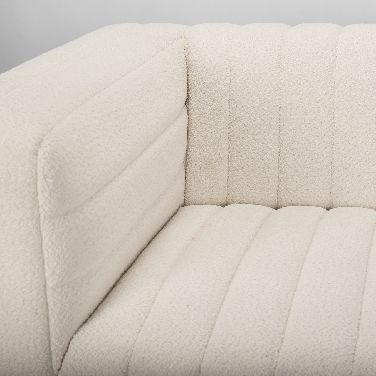 Ricciardo Cream Boucle 3-Seater Sofa