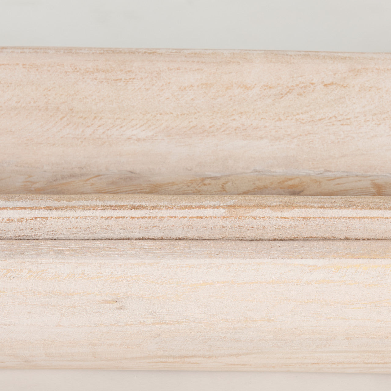 Athena Set of 2 Extra Large  Light-Wash Reclaimed Wood Trays