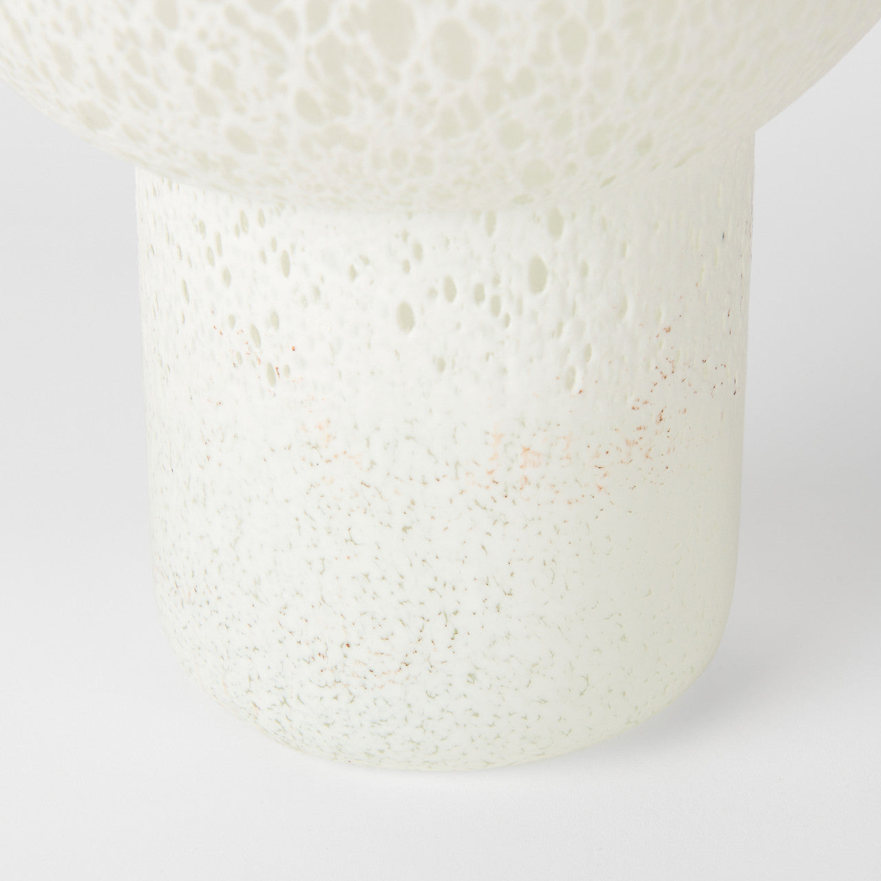 Heket Tall White Glass Vase