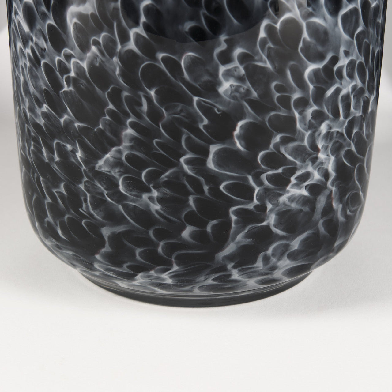 Masai Large Black Mottled Glass Vase