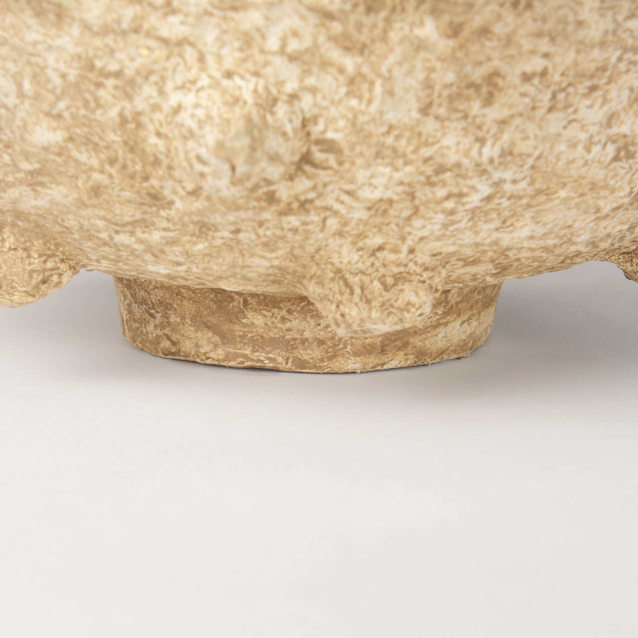 Sonam Set of 2 Beige Paper Mache Spiked Bowls