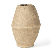 Rundal Small Beige Paper Mache Vase