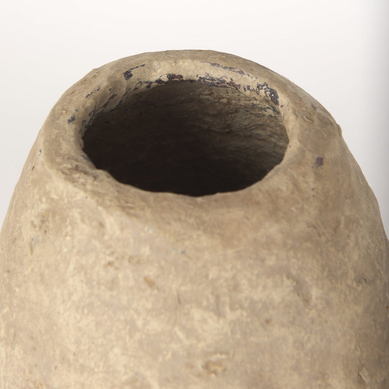 Rundal Small Beige Paper Mache Vase