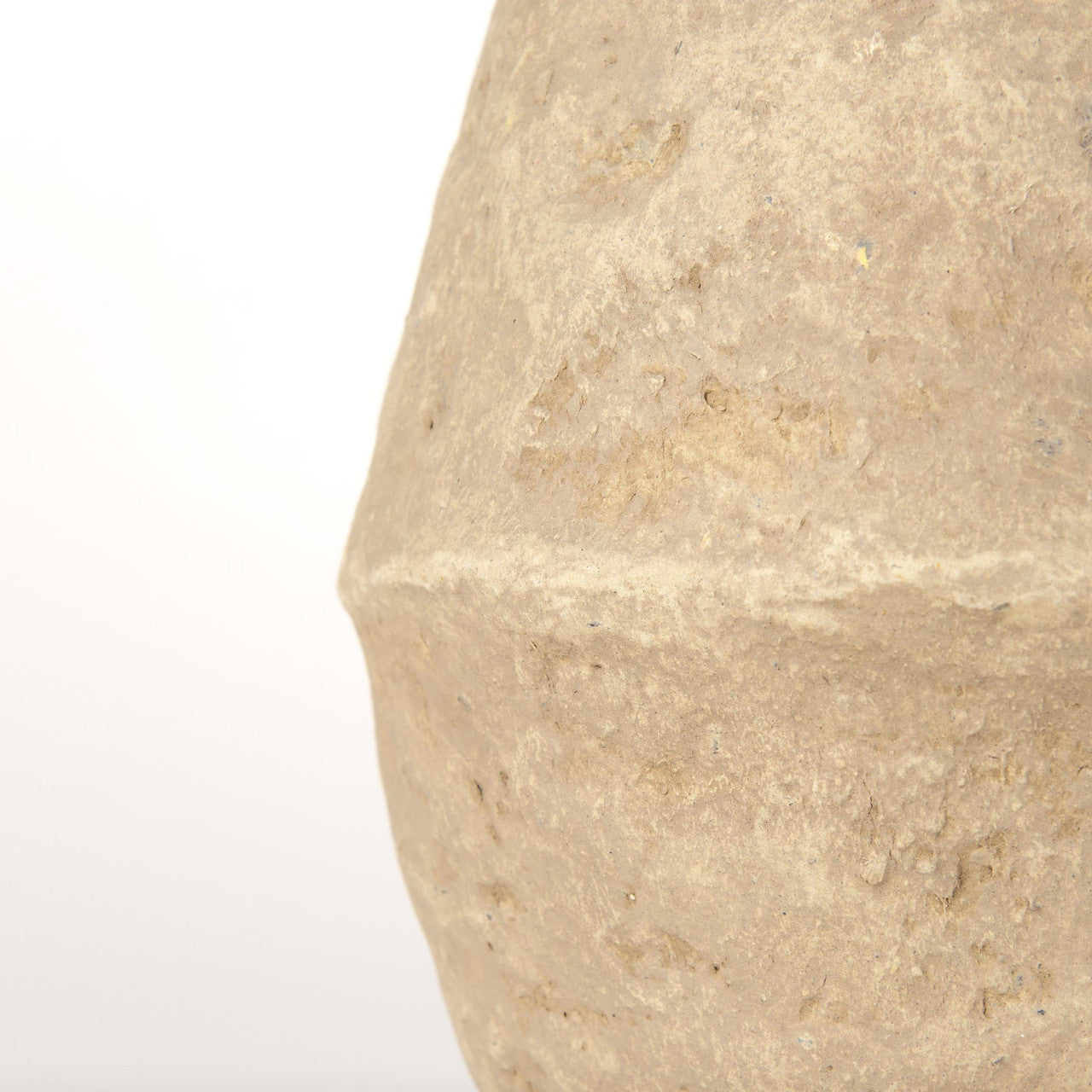 Rundal Small Beige Paper Mache Vase