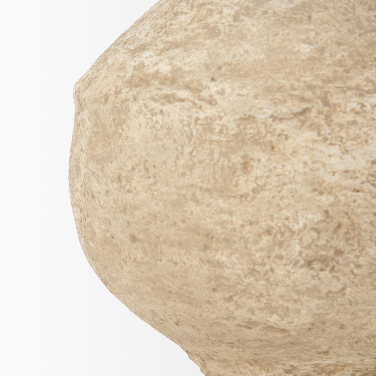 Ritu Large Beige Paper Mache Pot Vase