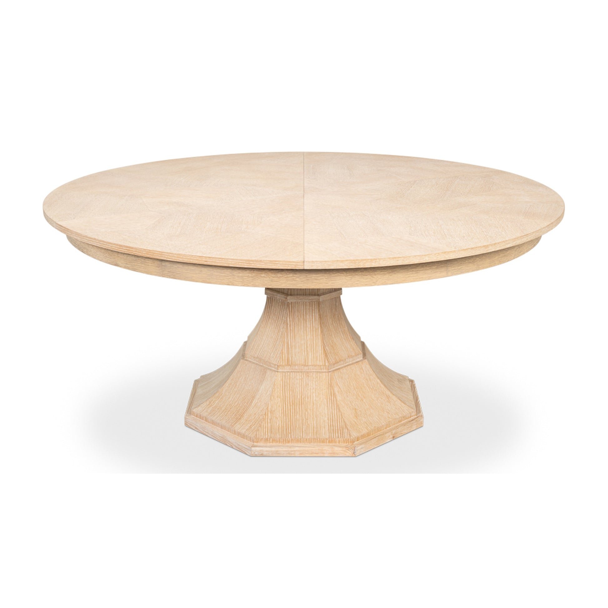 Giselle Jupe Table,Med,Bleached Oak by Sarreid Ltd