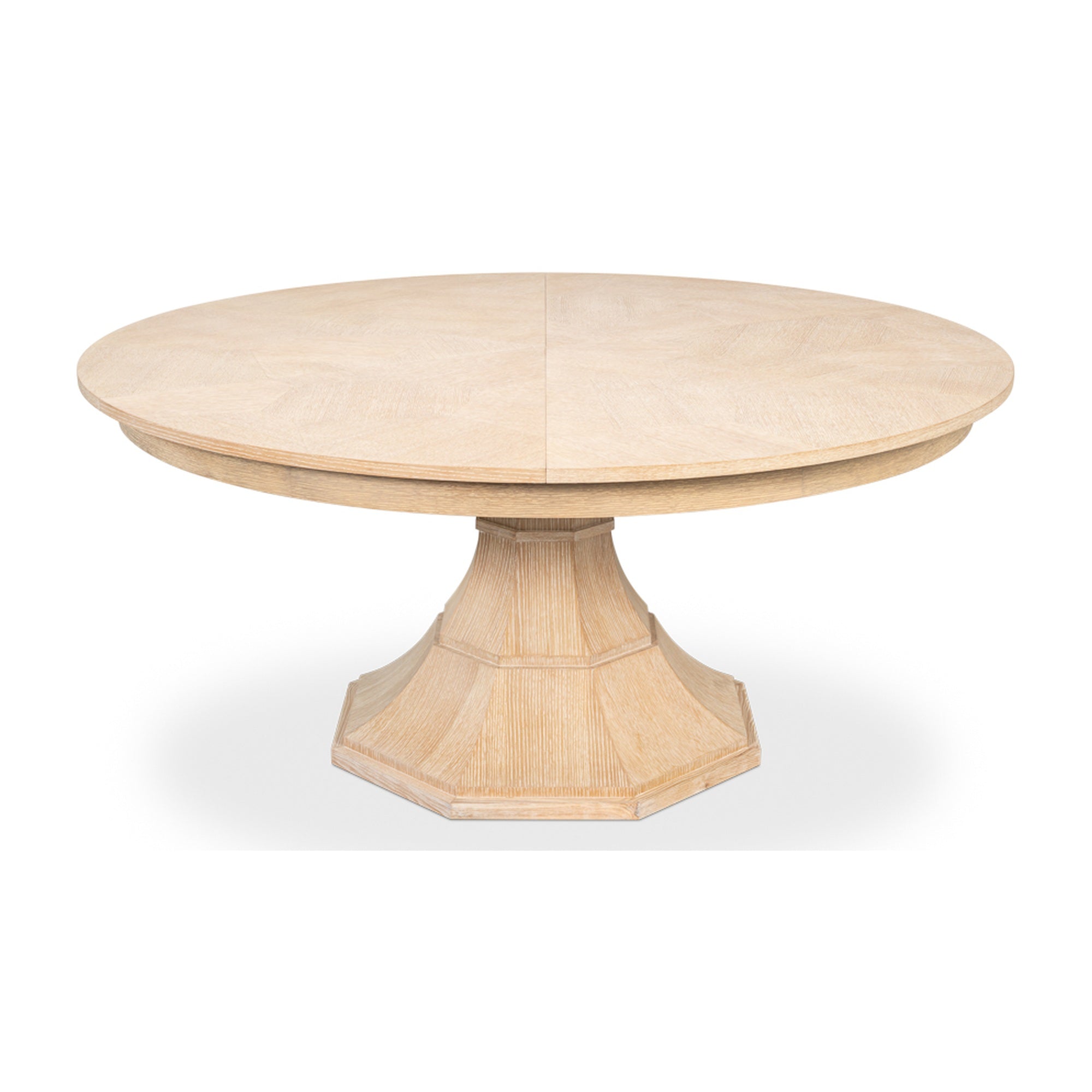 Giselle Jupe Table,Med,Bleached Oak by Sarreid Ltd