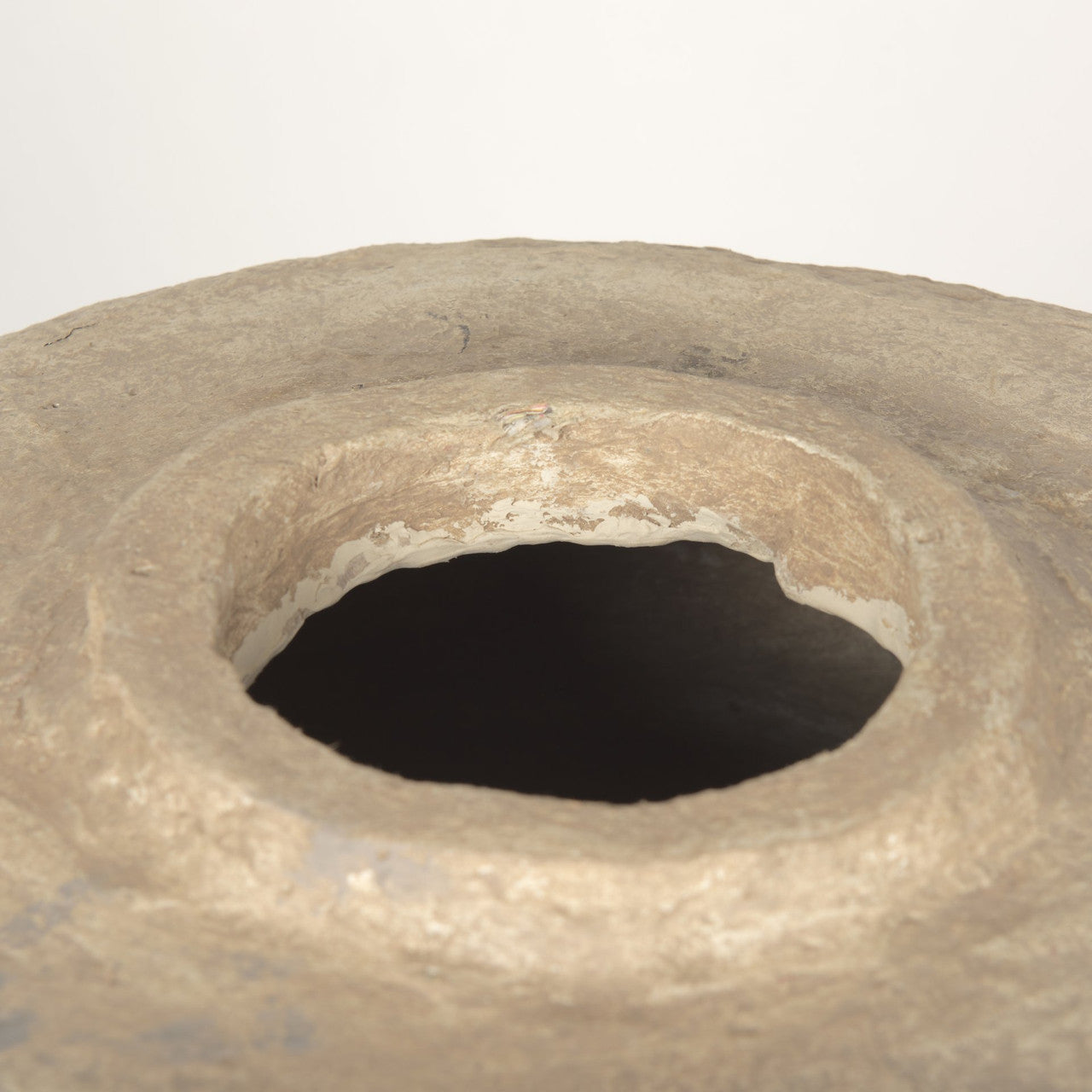 Rama Large Beige Paper Mache Floor Vase