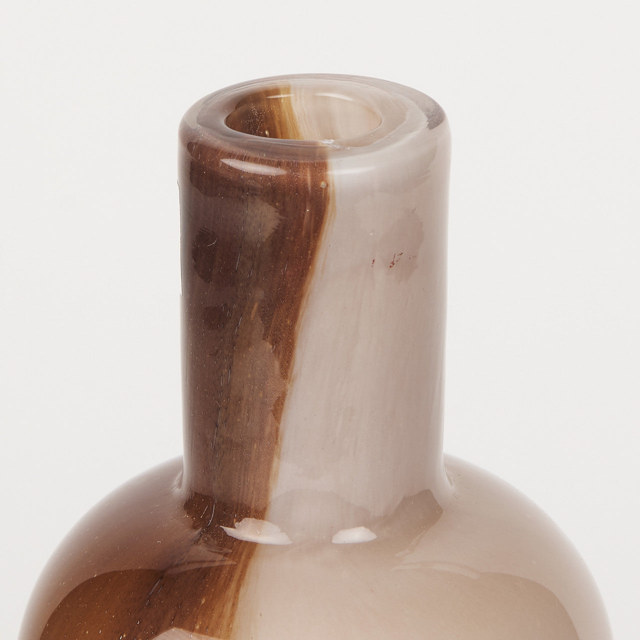 Marans Tall Amber Multi-Color Glass Vase