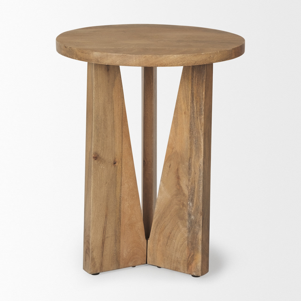 Mattius Light Wood Accent Table