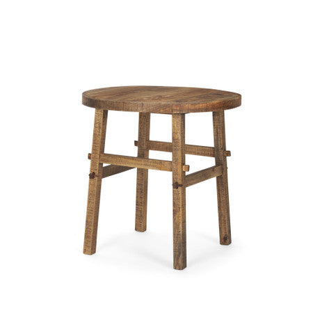 Rosie Large Brown Wood End Table