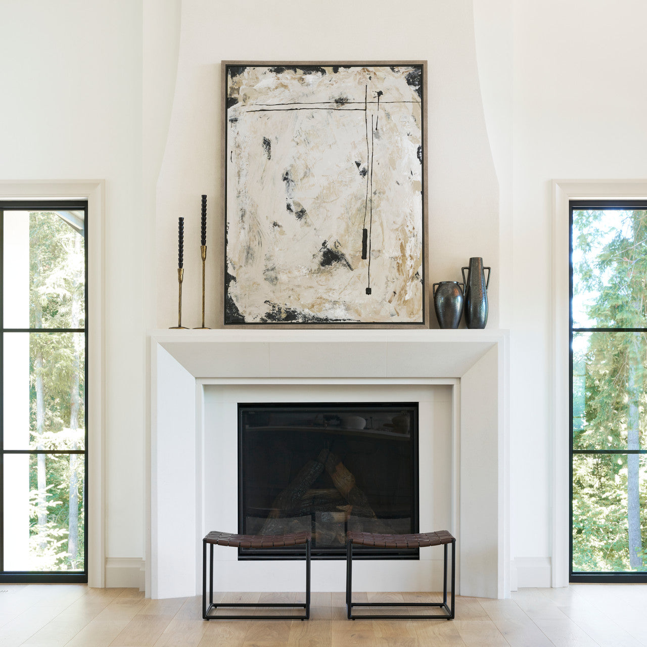 Kora Medium Dark Metallic Double Ear Vase