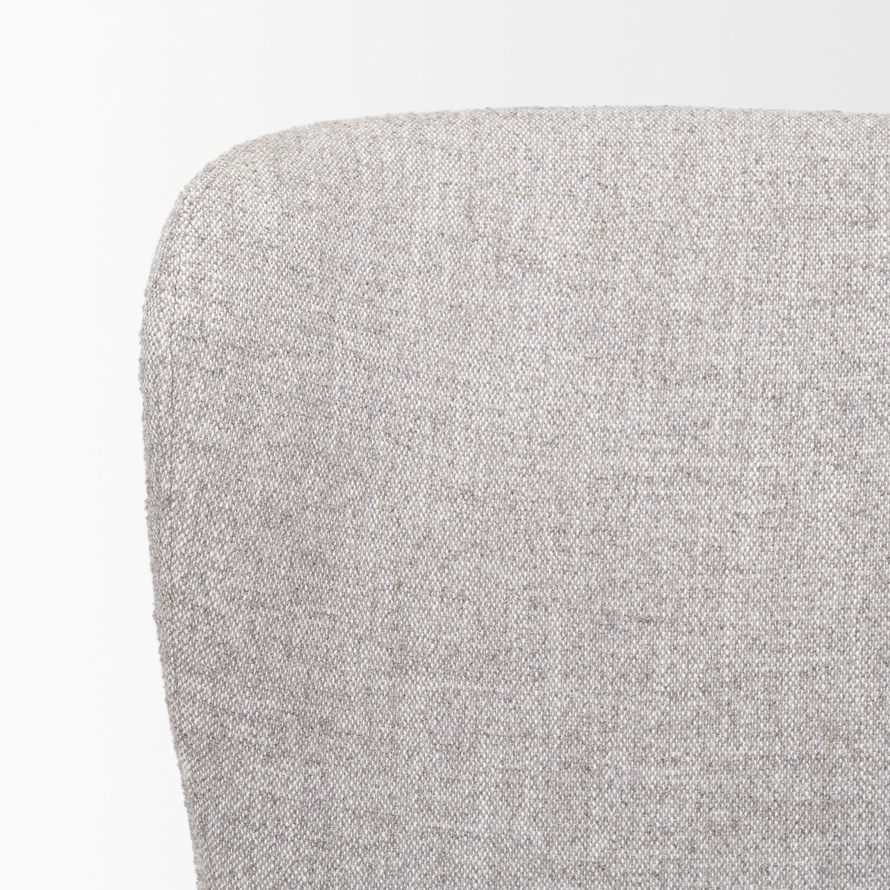 Hartt Dining Chair W/ Matte Black Metal Frame and Gray Fabric