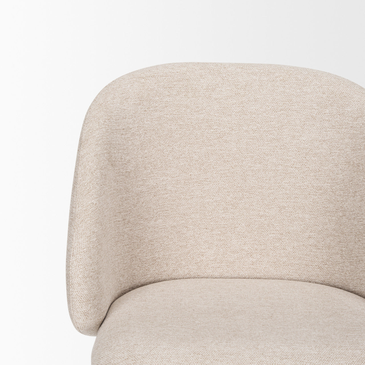 Shannon Dining Chair w/ Oatmeal Fabric & Matte Black Metal