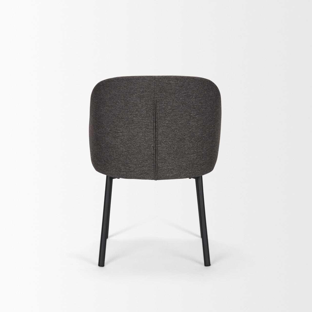 Shannon Dining Chair w/ Gray Fabric & Matte Black Metal