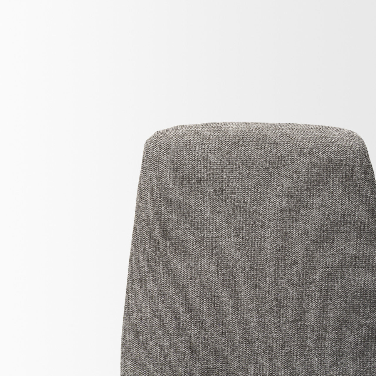 Eve Dining Chair w/ Gray Fabric & Matte Black Metal