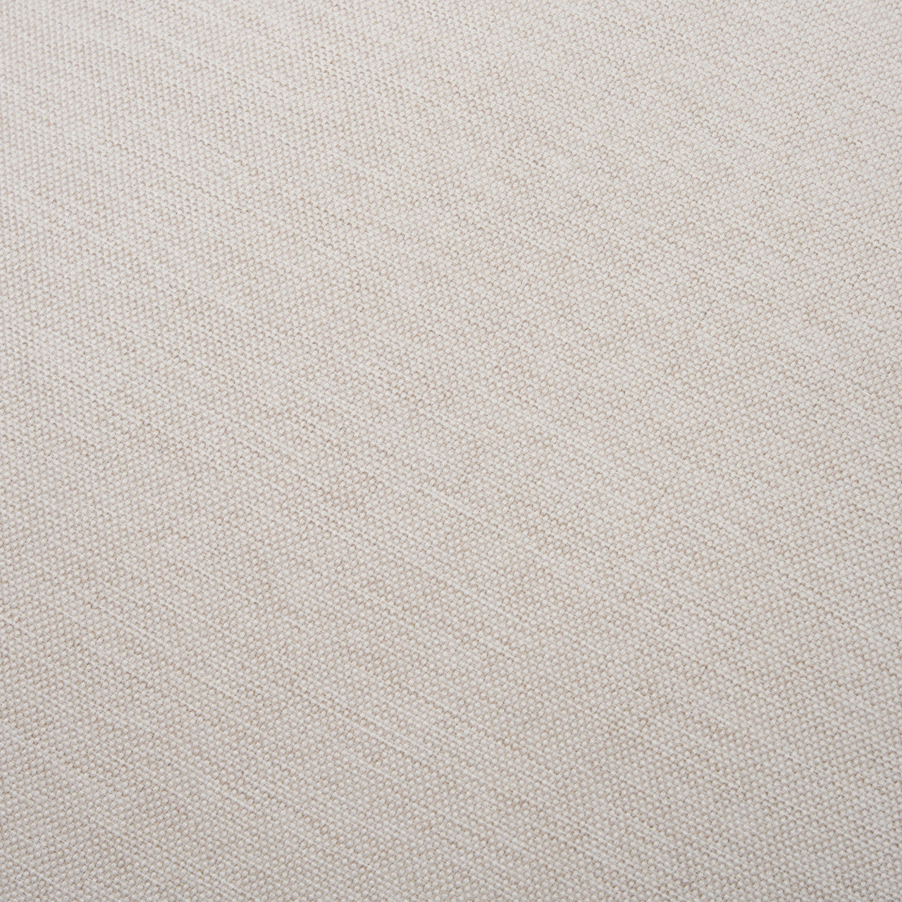 Gwynn Oatmeal Fabric w/ Dark Brown Wood Ottoman