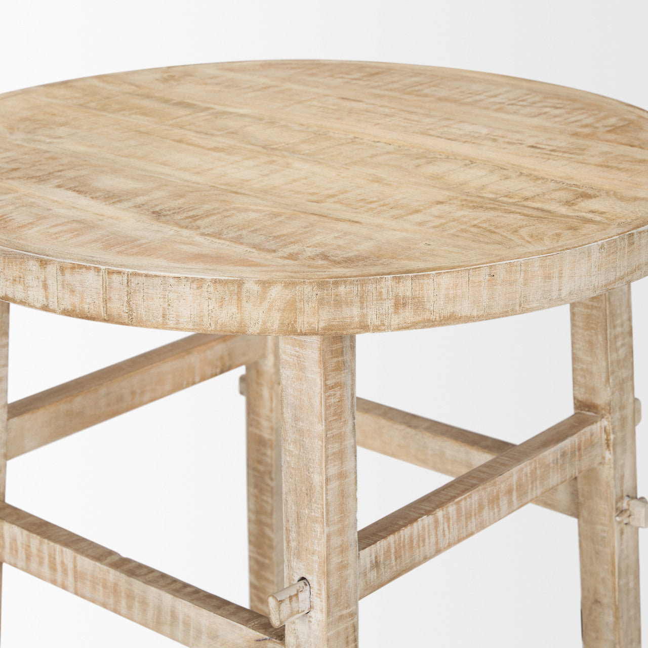 Rosie Large Blonde Wood End Table