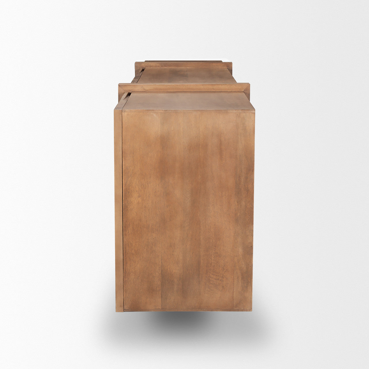 Eula Medium Brown Wood 4-Door Sideboard