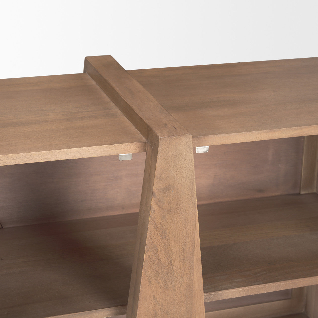 Eula Medium Brown Wood 4-Door Sideboard