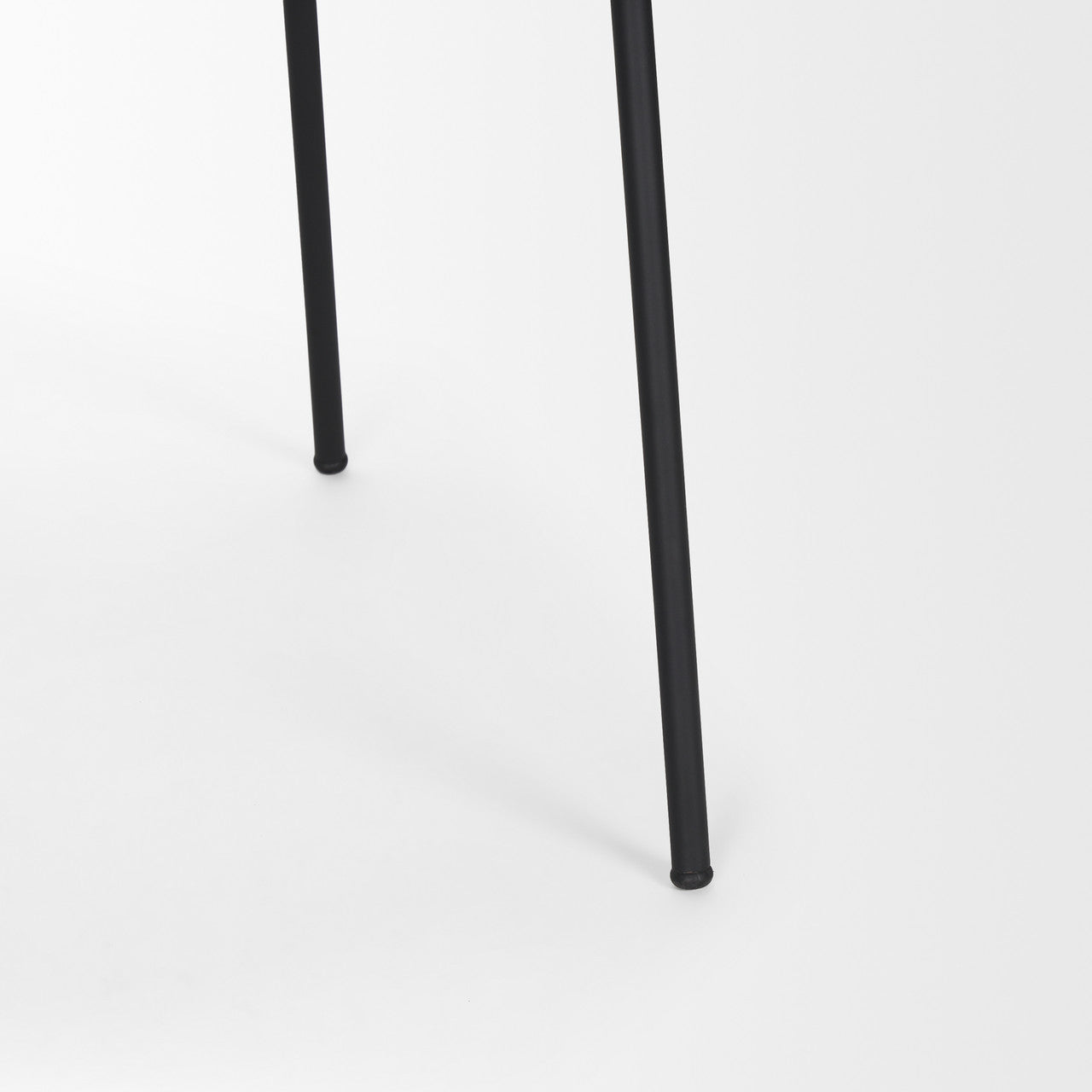 Carolyn Dining Chair w/ Oatmeal Fabric & Matte Black Metal