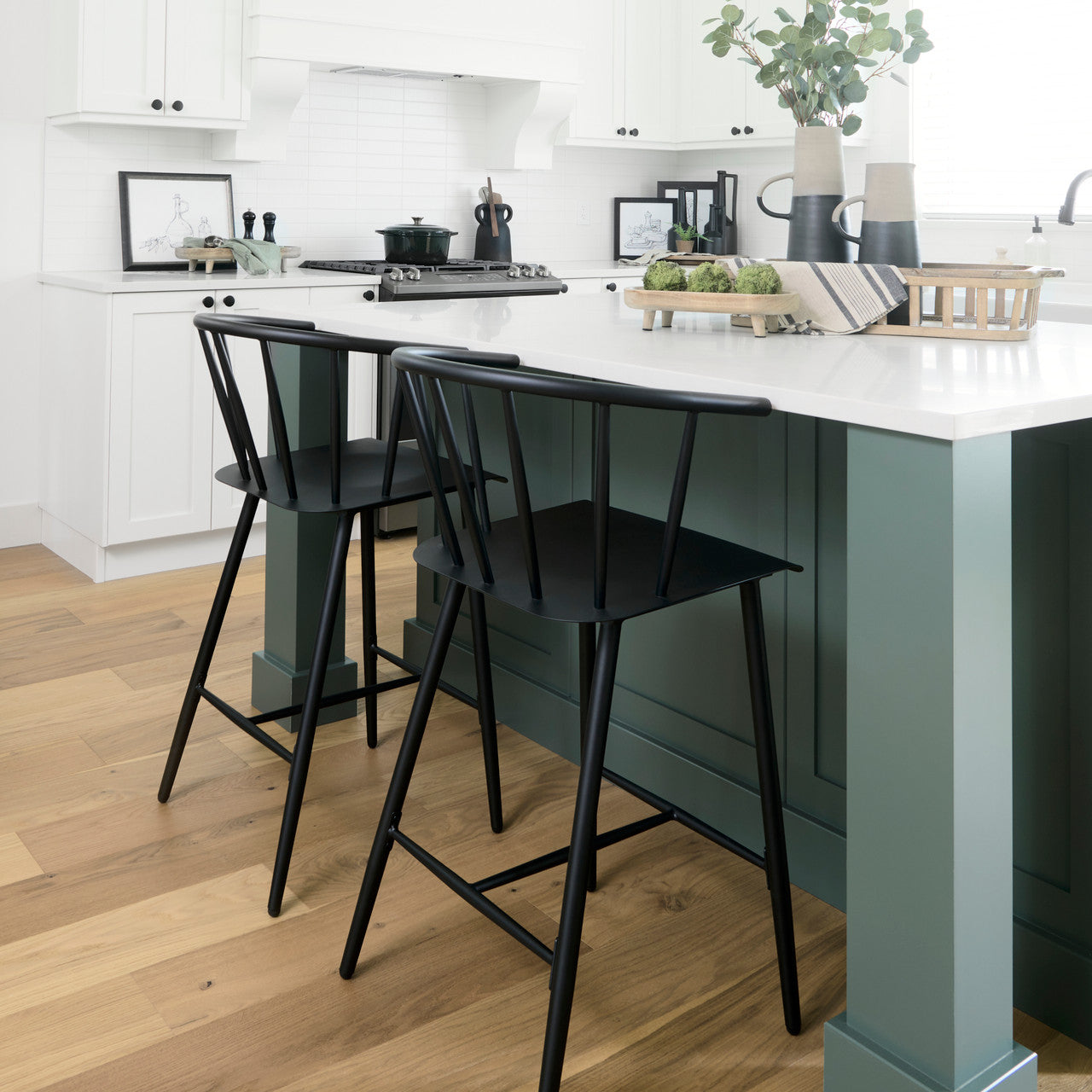 Colin Black Metal Counter Stool