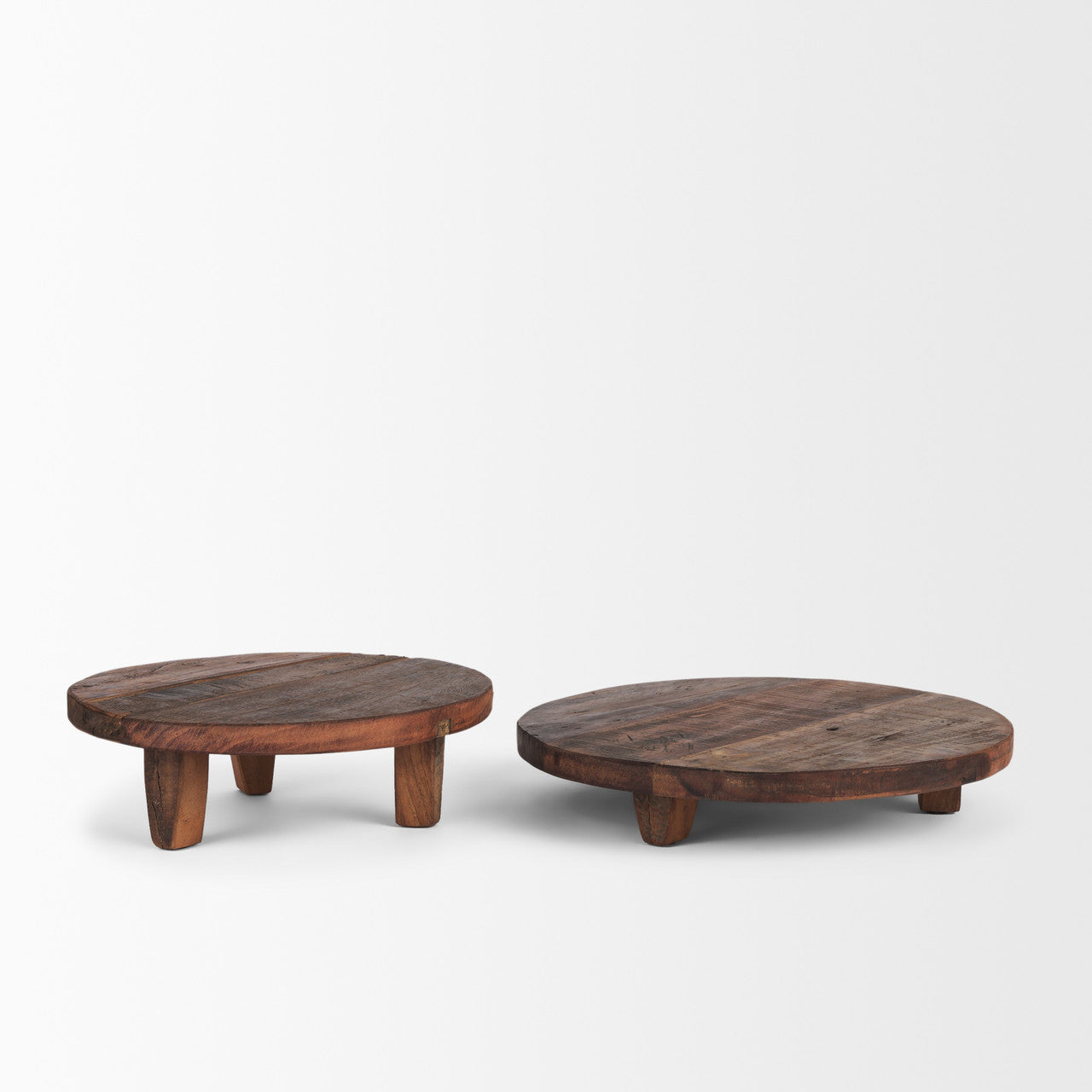 Iza Medium Brown Wooden Riser (Set of 2)