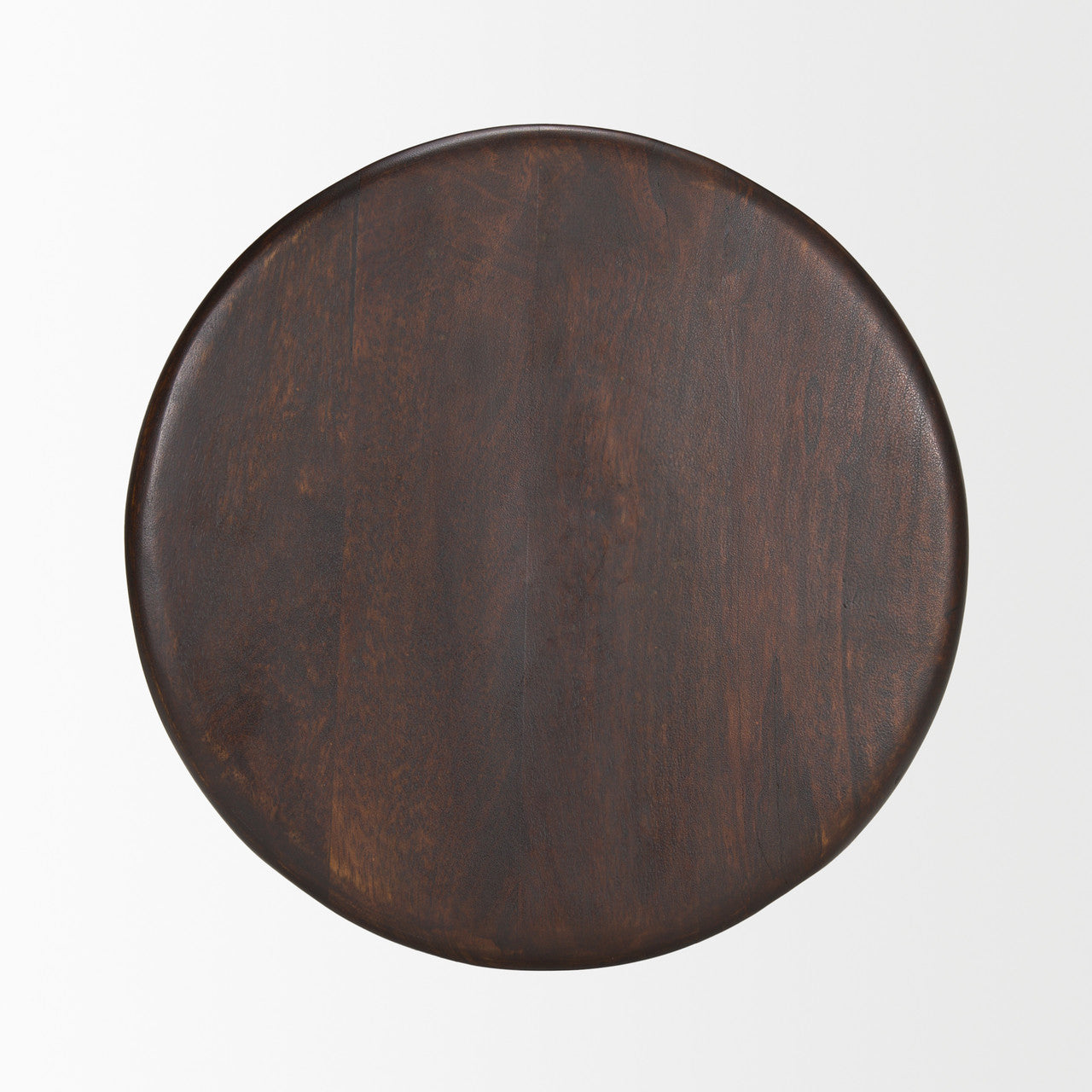 Palmera Dark Brown Wood Pedestal Accent Table