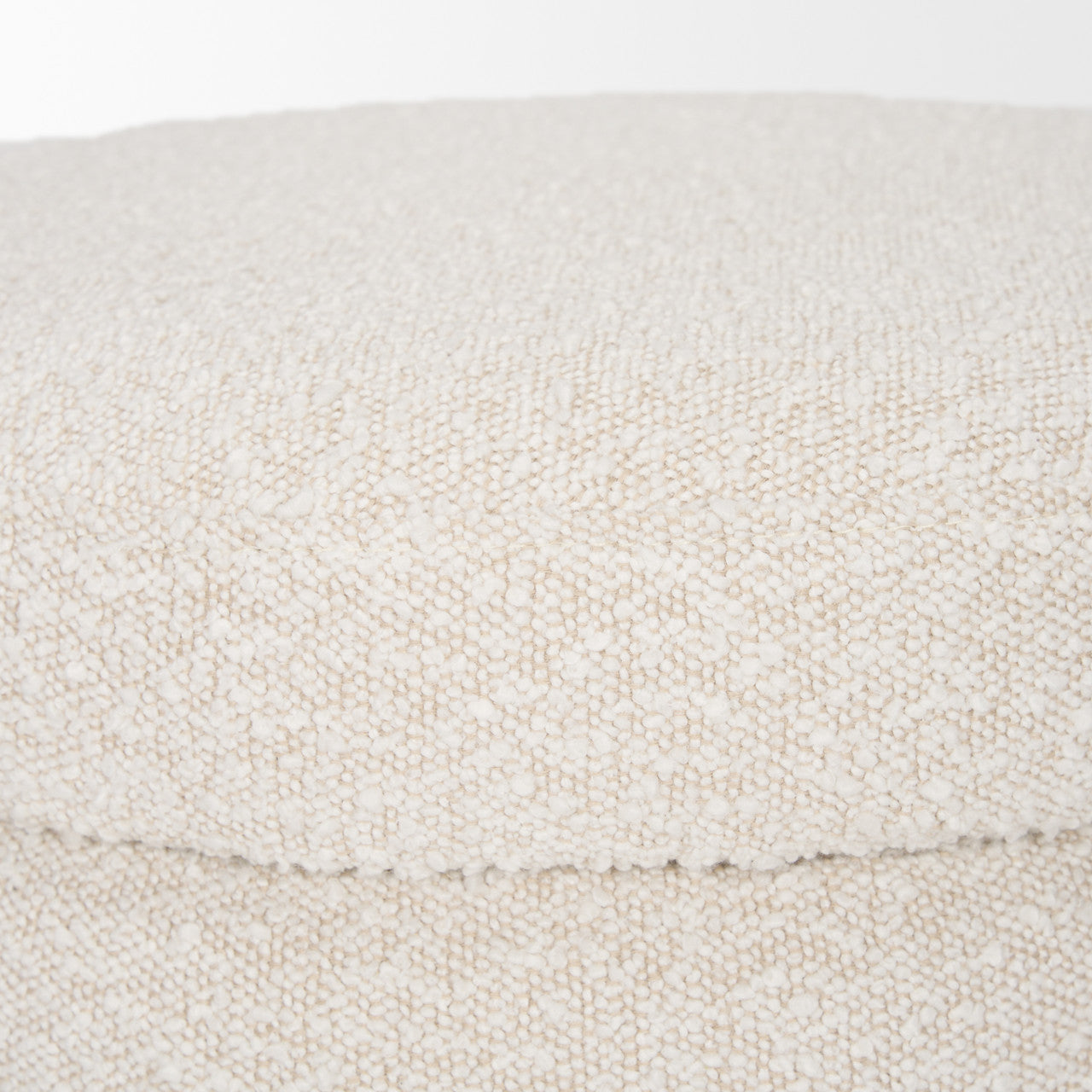 Elise Cream Boucle Upholstered Storage Ottoman