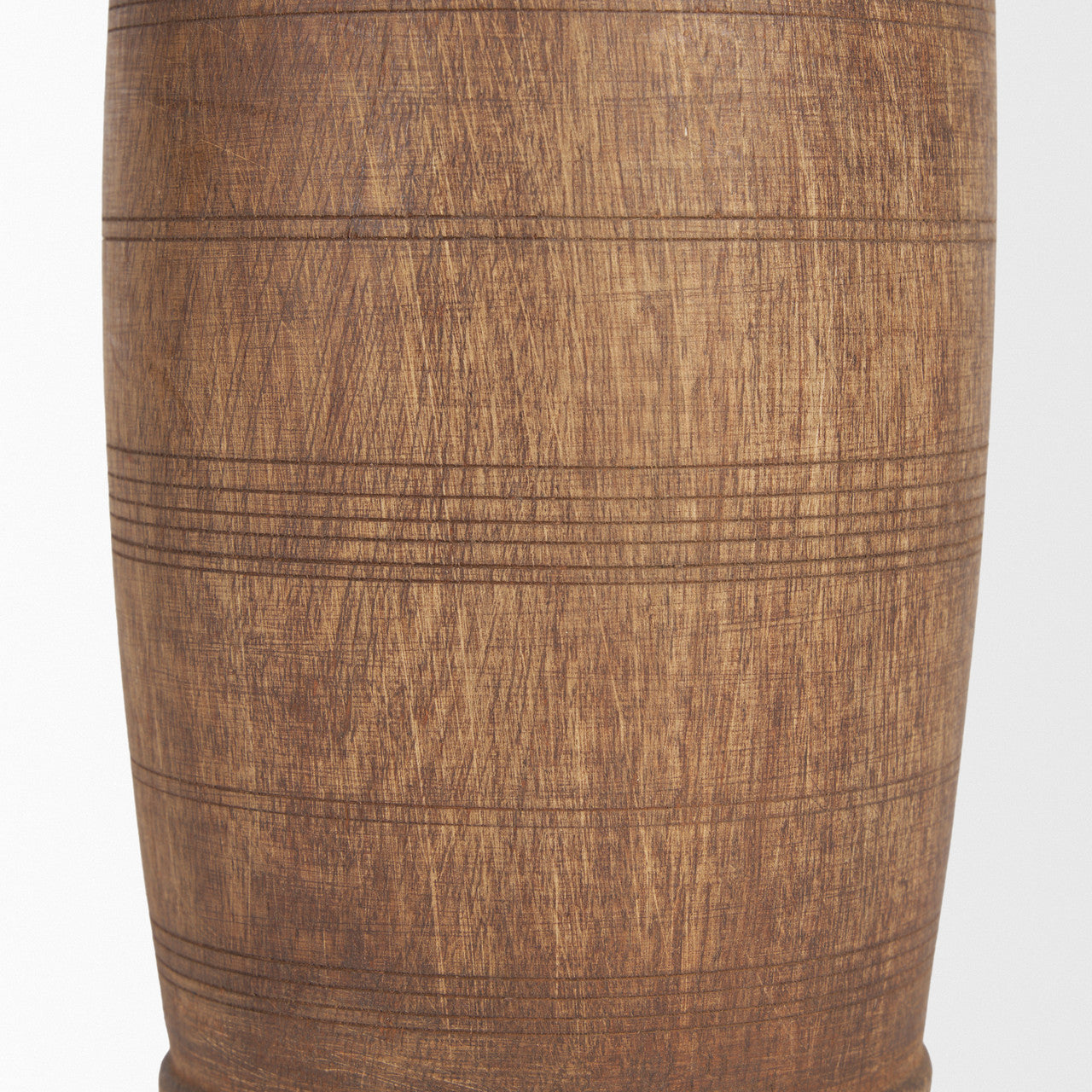 Porta Small Medium Brown Reclaimed Wooden Pot
