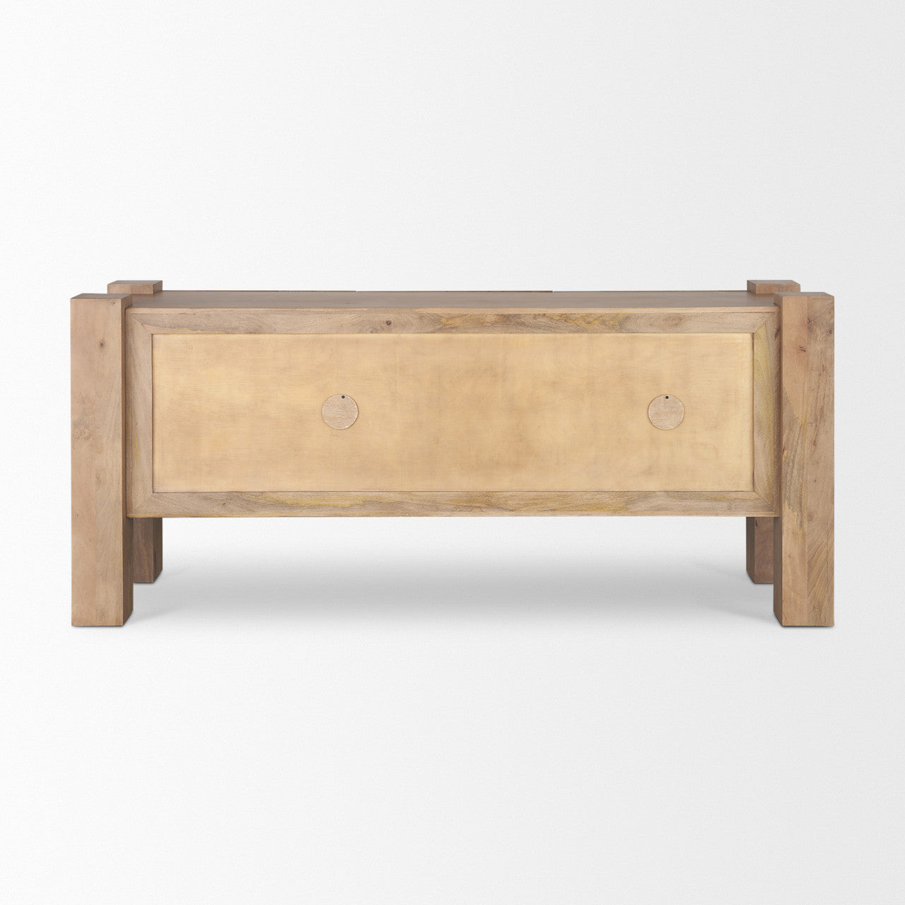 Beth Light Brown Wood w/ 3 Doors Sideboard