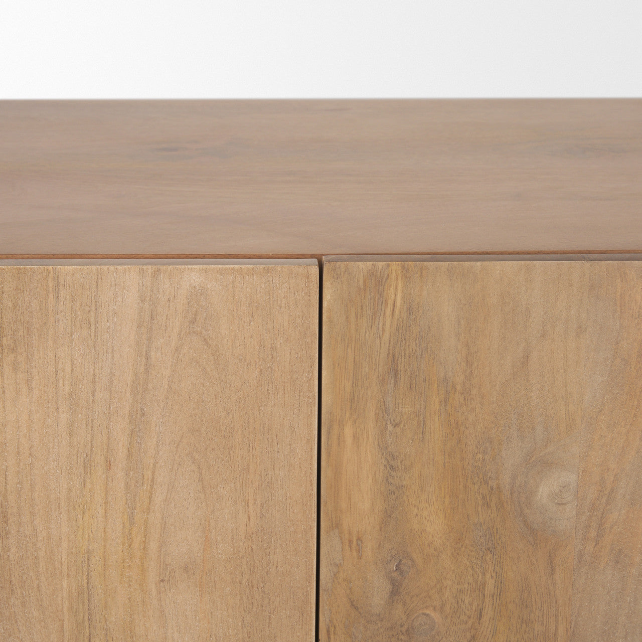 Beth Light Brown Wood w/ 3 Doors Sideboard