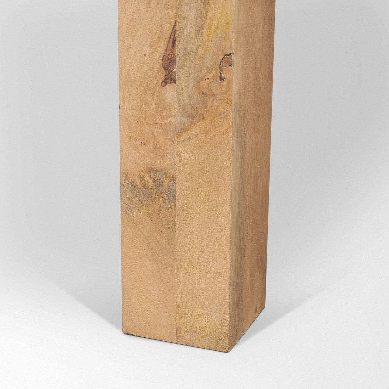 Beth Light Brown Wood Rectangular Dining Table