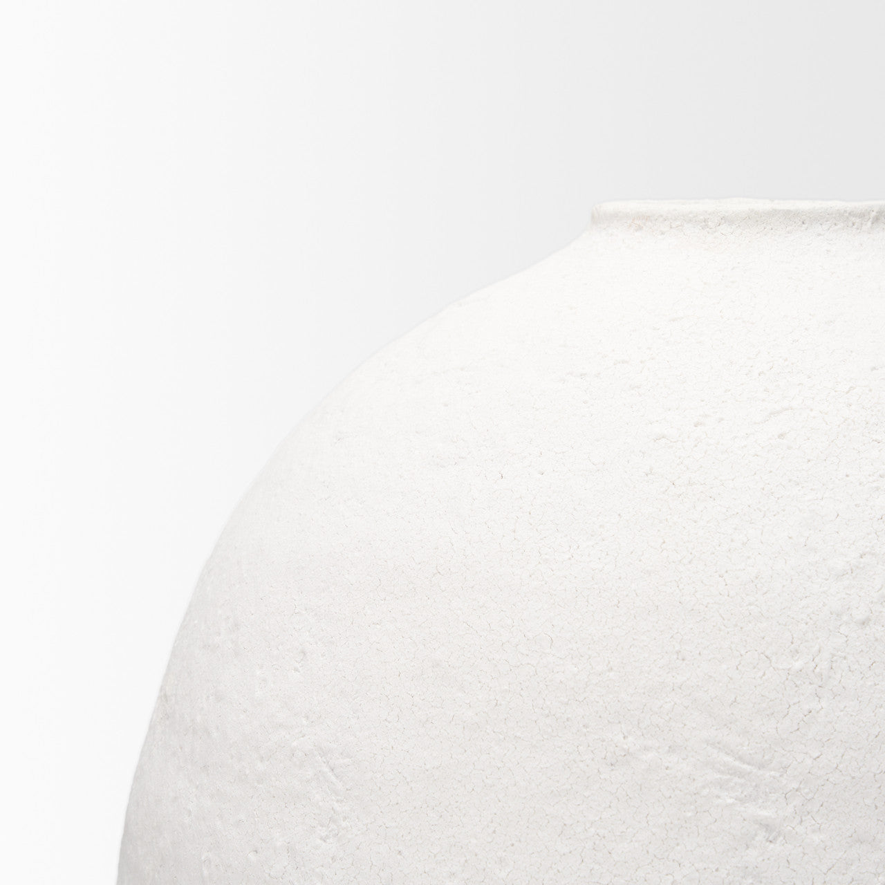 Karakum II Large White Textured Ceramic Vase
