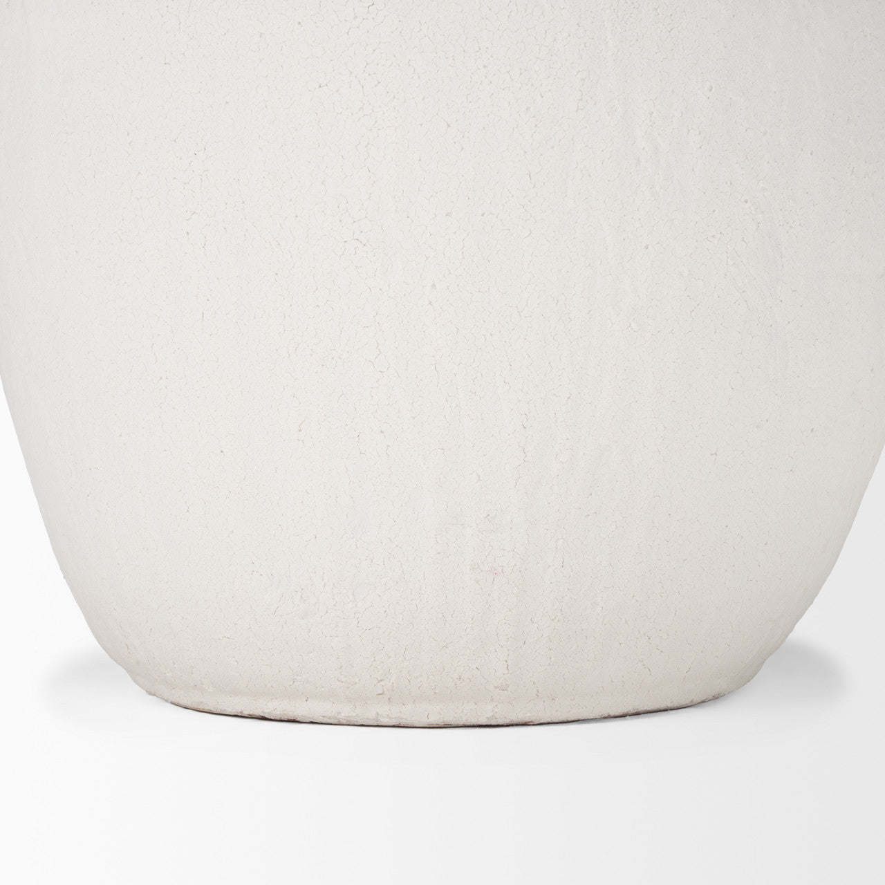 Karakum II Large White Textured Ceramic Vase