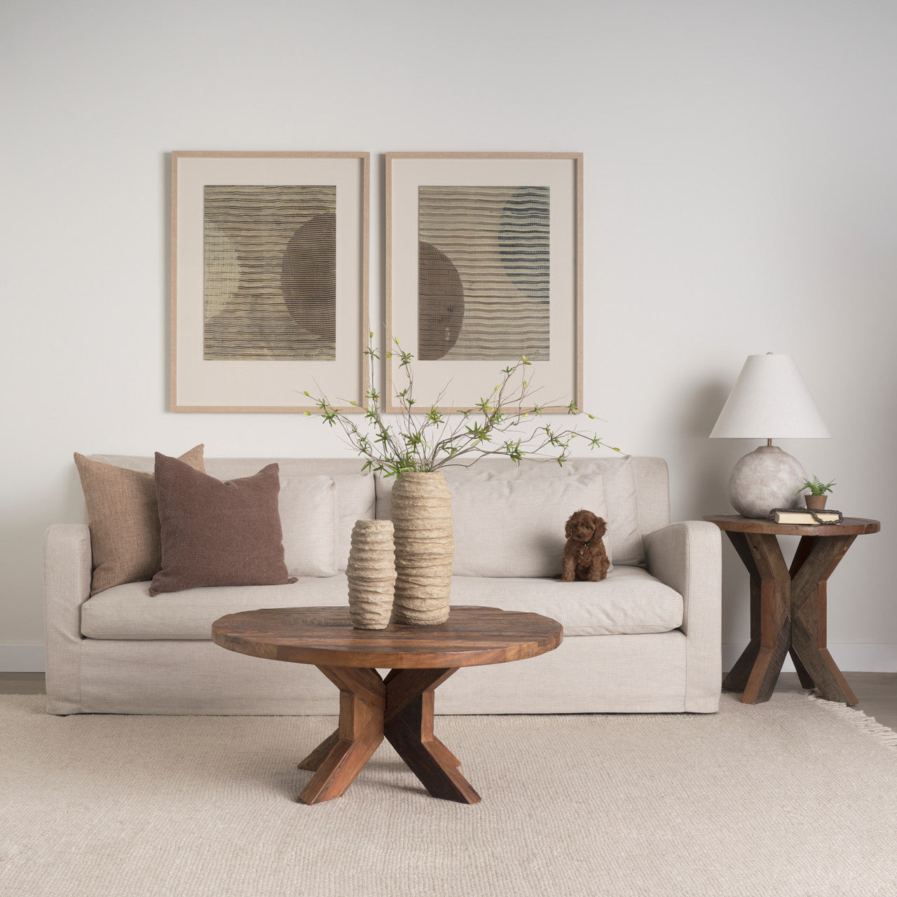 Heidi Reclaimed Brown Wooden Coffee Table