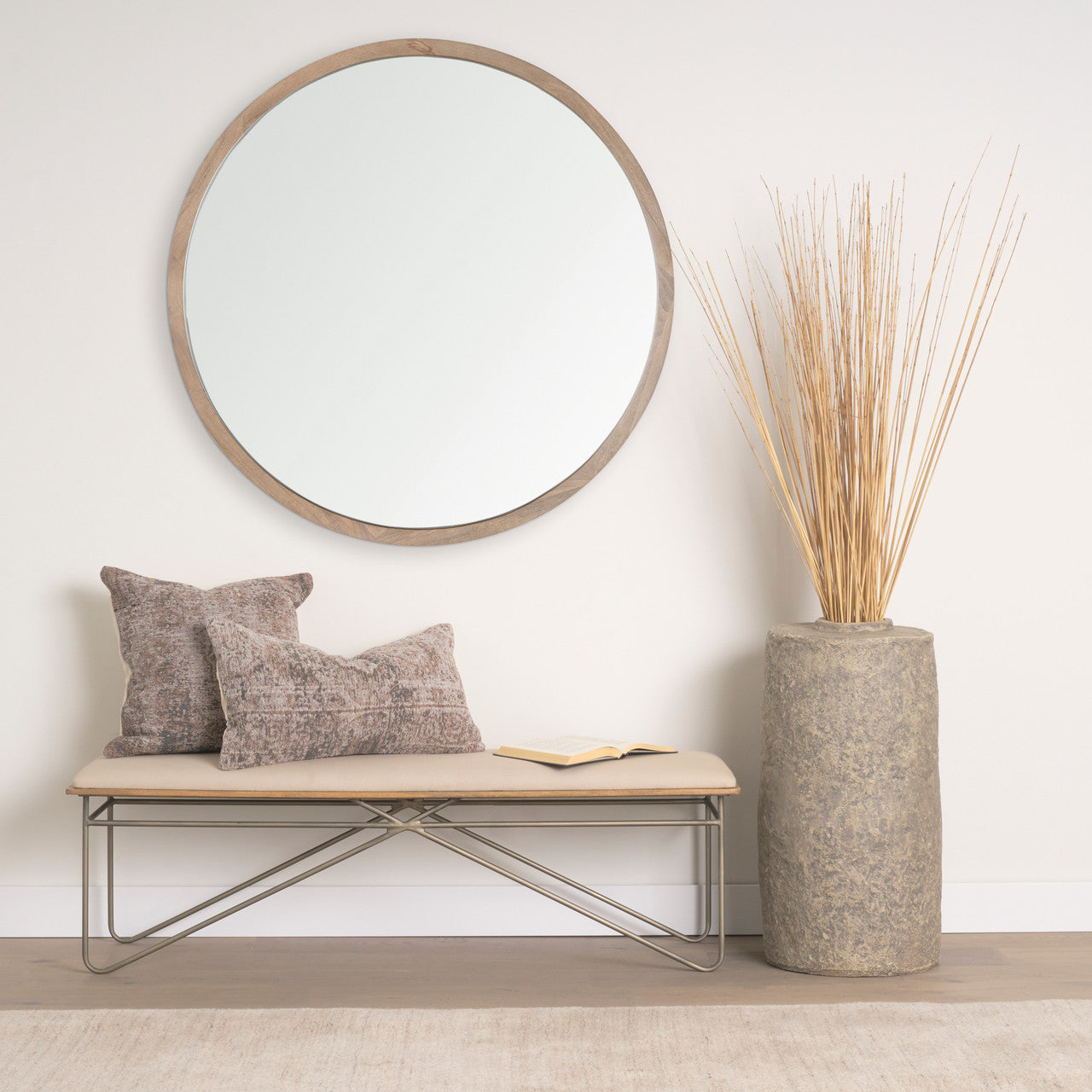 Khloe Taupe Square Pillow Cover