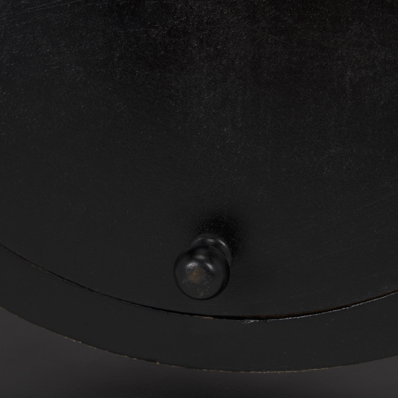 Raja Matte Black Metal w/ Wood Table Clock
