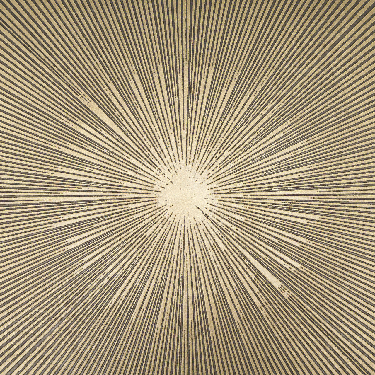 Rini Gold Metal and White Marble Accent Table